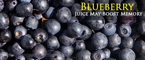 Blueberry Juice May Boost Memory