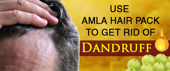 Use Amla Hair Pack to get Rid of Dandruff